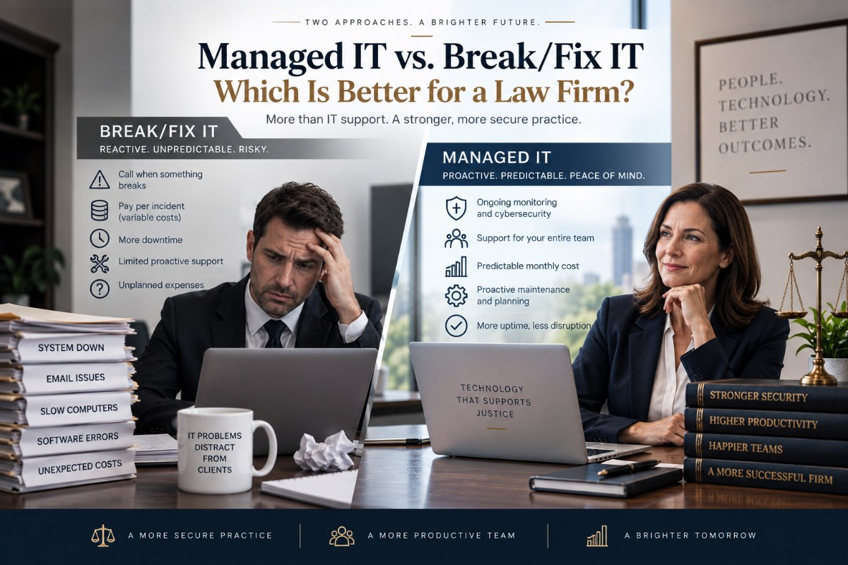 Managed IT vs. Break/Fix IT: What Is the Difference for a Law Firm?